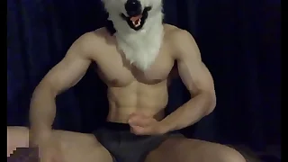 Muscle werewolves: a supple fascination in the air muscle! And climax!